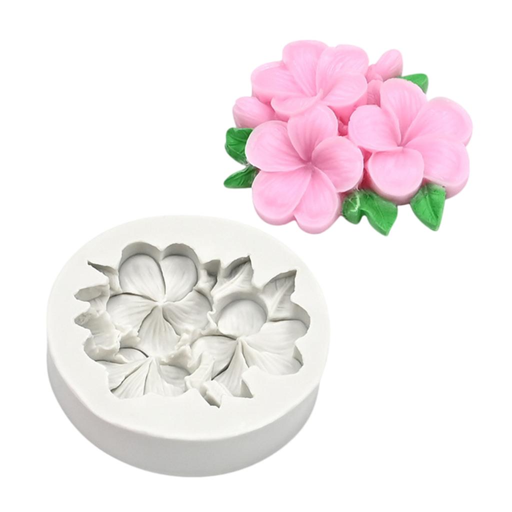 Moldes de Silicone 3D de Flores para Fazer Velas e Sabonetes, Molde de Silicone para Chocolate, Doce, Bolo