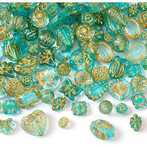 

FASHEWELRY 48 шт. Ассорти Астетические Бусины Микс Акриловый Пластик Богемные Цветок Бабочка Сердце Бусины Металлические Переплетенные Разноцветные Винтажные Насыпью для Ювелирных Изделий глубокий голубой