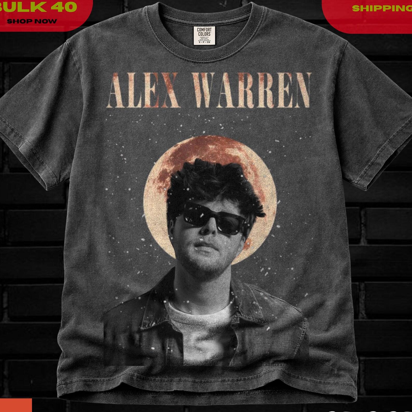 Alex Warren Merch, Alex Warren Shirt, Vintage Moon Shirt, Merch 2026 Alex Warren, Vintage Oversized Shirt, Alex Warren Fan Gift L