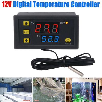 Controlador de Temperatura Digital W3230 DC 12V 24V 110V 220V AC Termostato con Pantalla LED con Interruptor de Calefacción Refrigeración Sensor NTC