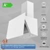 SNDOAS Cooker Hood 60cm Wall Range Hood with Strong Suction, 9-Speed Touch Display,Tempered Glass Touch Control,LED