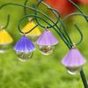 9 colorful fan-shaped garden bonsai plugins, fake flower plugins, crystal clear water droplets, carefully prepared gifts