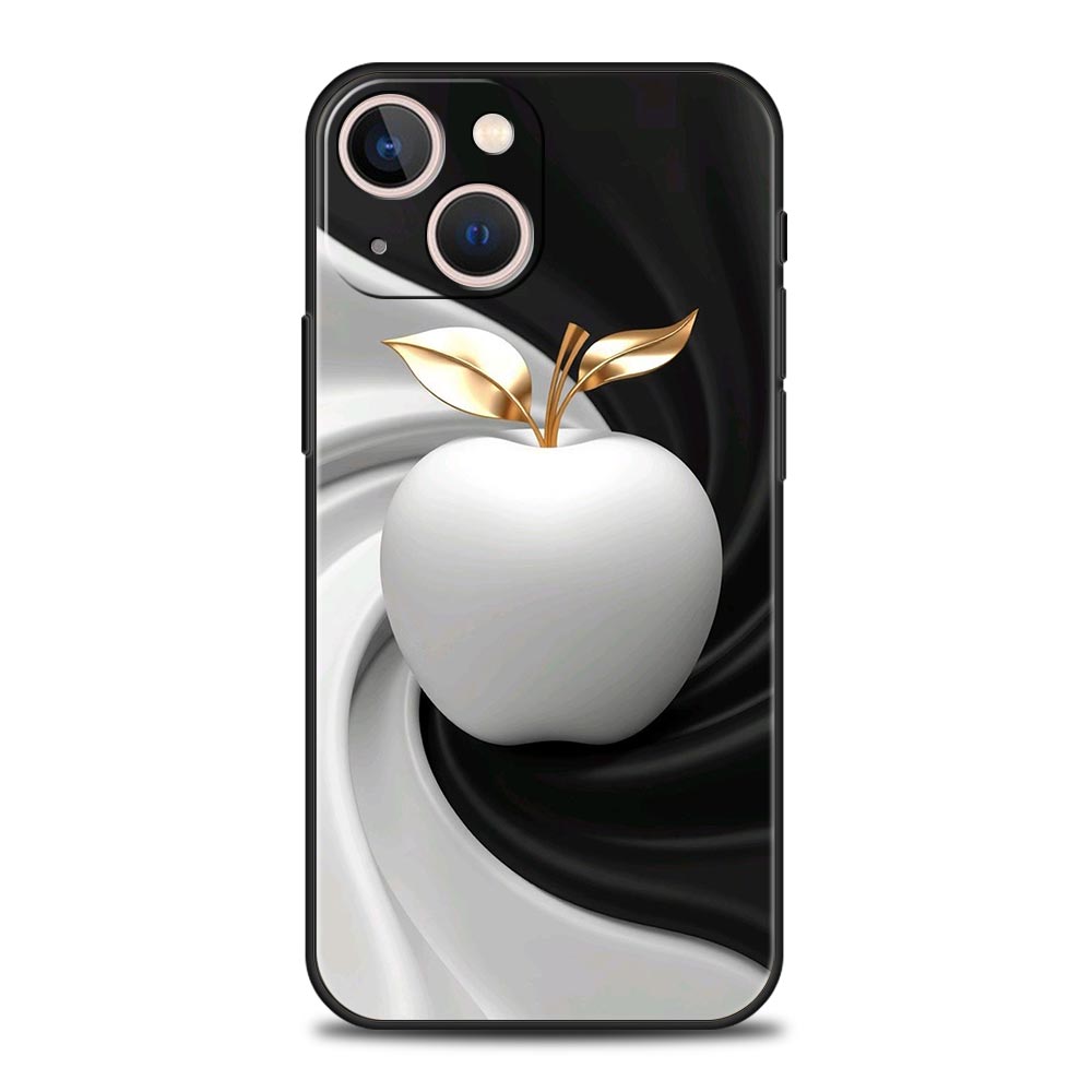 

Счастливый Черный Чехол для Телефона Apple для iPhone 17 16 15 14 13 12 Pro Max 11 Pro Max 17 AIR Plus Ударопрочный Мягкий ТПУ Чехол Fundas iPhone 17Pro Max