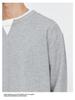 Also Stop Men's Layered V-Neck Long Sleeve Sweatshirt, 2025 Spring Loose Pullover, Light Mature Style