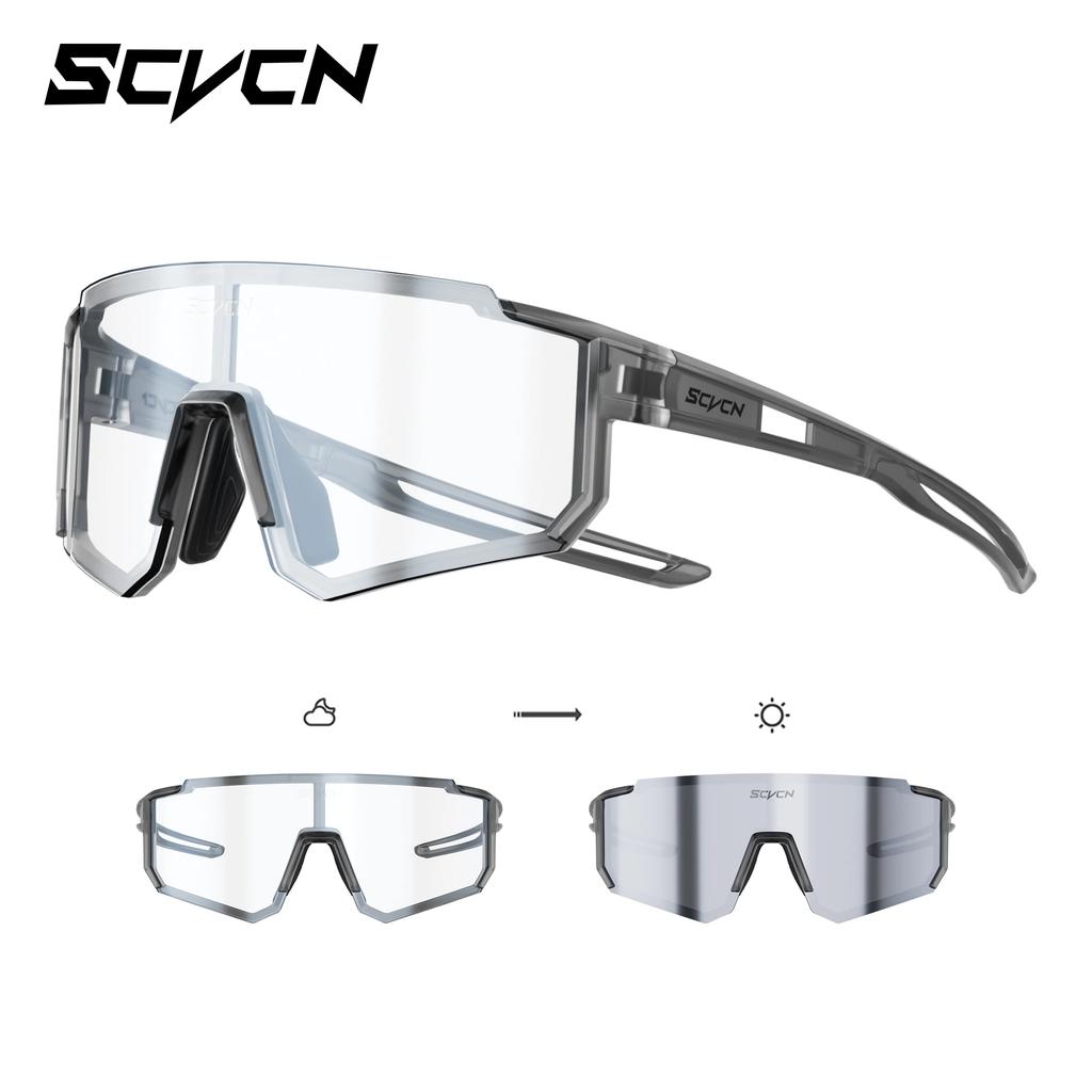 SCVCN Kinder Sportbrille Kinder Rennrad Radsport Brillen Photochrome UV400 Schutzbrillen Outdoor Radfahren Teenager Sonnenbrillen