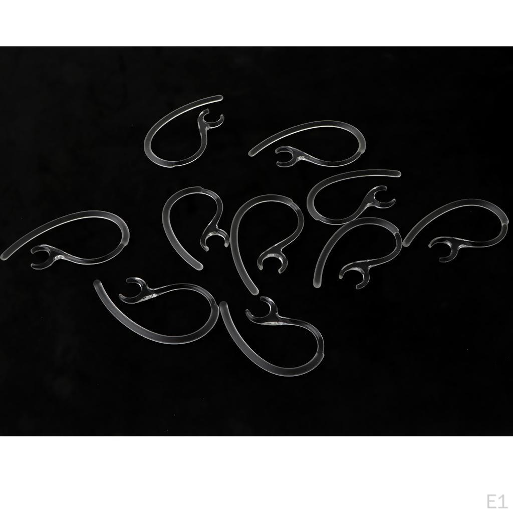 Earphone Soft Silicone 10 Pieces Ear Loop Hook Clip