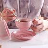Set da Caffè e Tè in Ceramica Europea di Alta Gamma con Portagioie Dorato