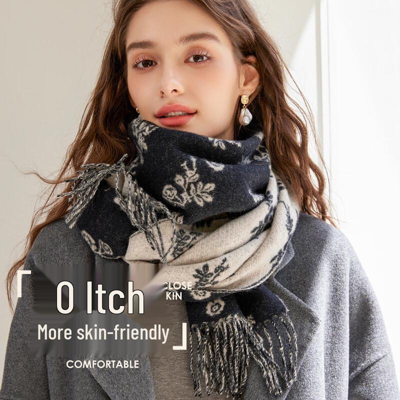 Women's Pure Wool Warm Scarf & Shawl