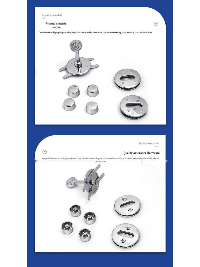 Round Lock Handbag Accessories Set: Three-Piece Vegetable Basket Bag with Twist Lock and Metal Buckle.