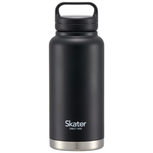 Skater Insulated Stainless Steel Mug Bottle, 1000ml, with Screw Handle, Black, STSC10-A