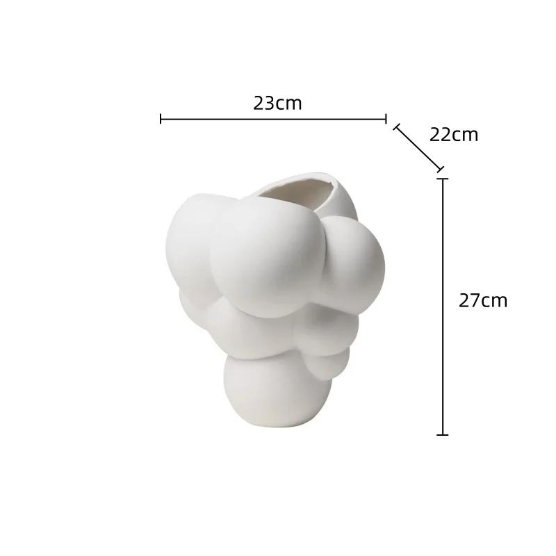 Resin Handicrafts Abstract Bubble Flowerpot Flower Vase Flower Arrangement Accessories Geometric Sphere Home Decoration