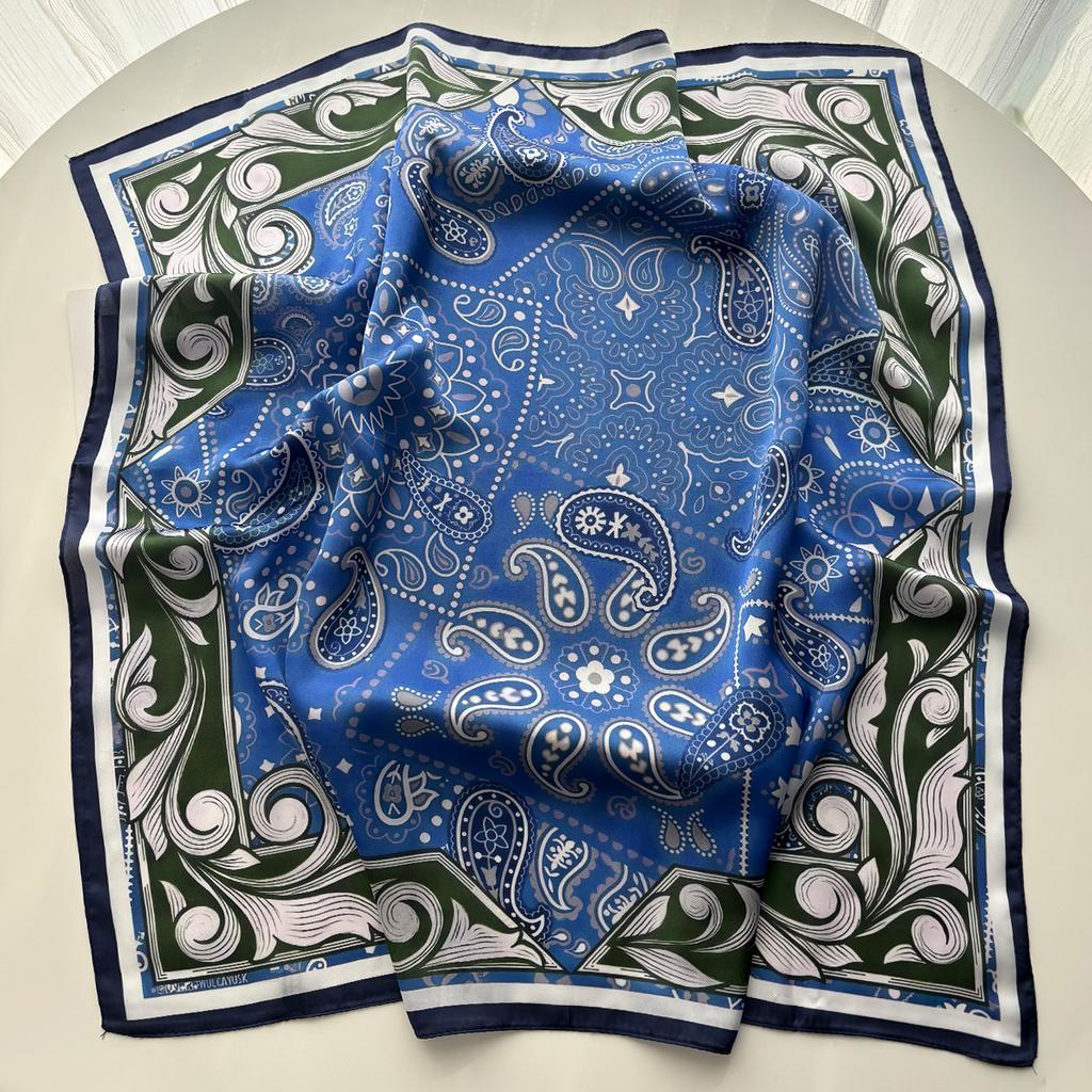 Design Druck Quadratisches Seidentuch Damen Halstuch Bandana Foulard Damen Schal Tücher Wickeltuch Kopf Haarband Krawatten
