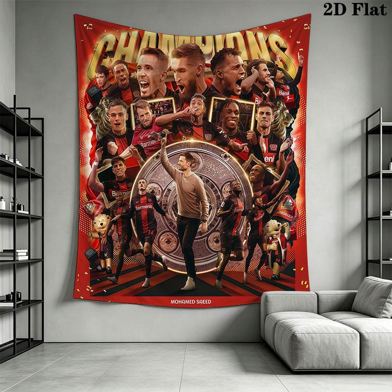 Bayer 04 Leverkusen Wall Hanging Printed Fabric Blanket Decorative Tapestries for Bedroom Living Room Home Decor