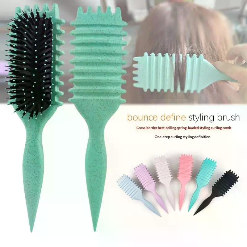 Kopfhaut Entwirrungsbürste Lockiges Haar Kopfhautmassage Haarkamm Luftkissenkamm Naturborsten Haarpflege Werkzeuge Friseur Werkzeuge