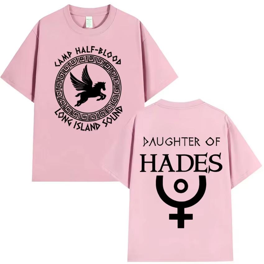 Camp Half Blood Double Sided Print T Shirt Long Island Sound Spring Summer ONeck Short Sleeve Top Casual Fashion Tee Unisex