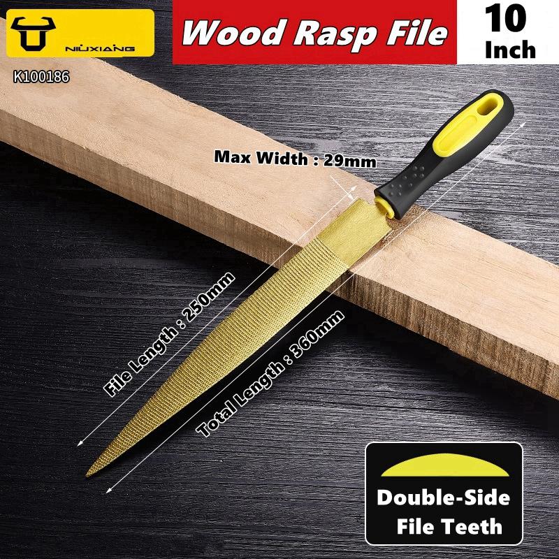 4"/6"/8"/10"/12" High Carbon Steel Tapered Rasp File Wooden Carving File Needle File Set Wood Working Rasp Files Tools
