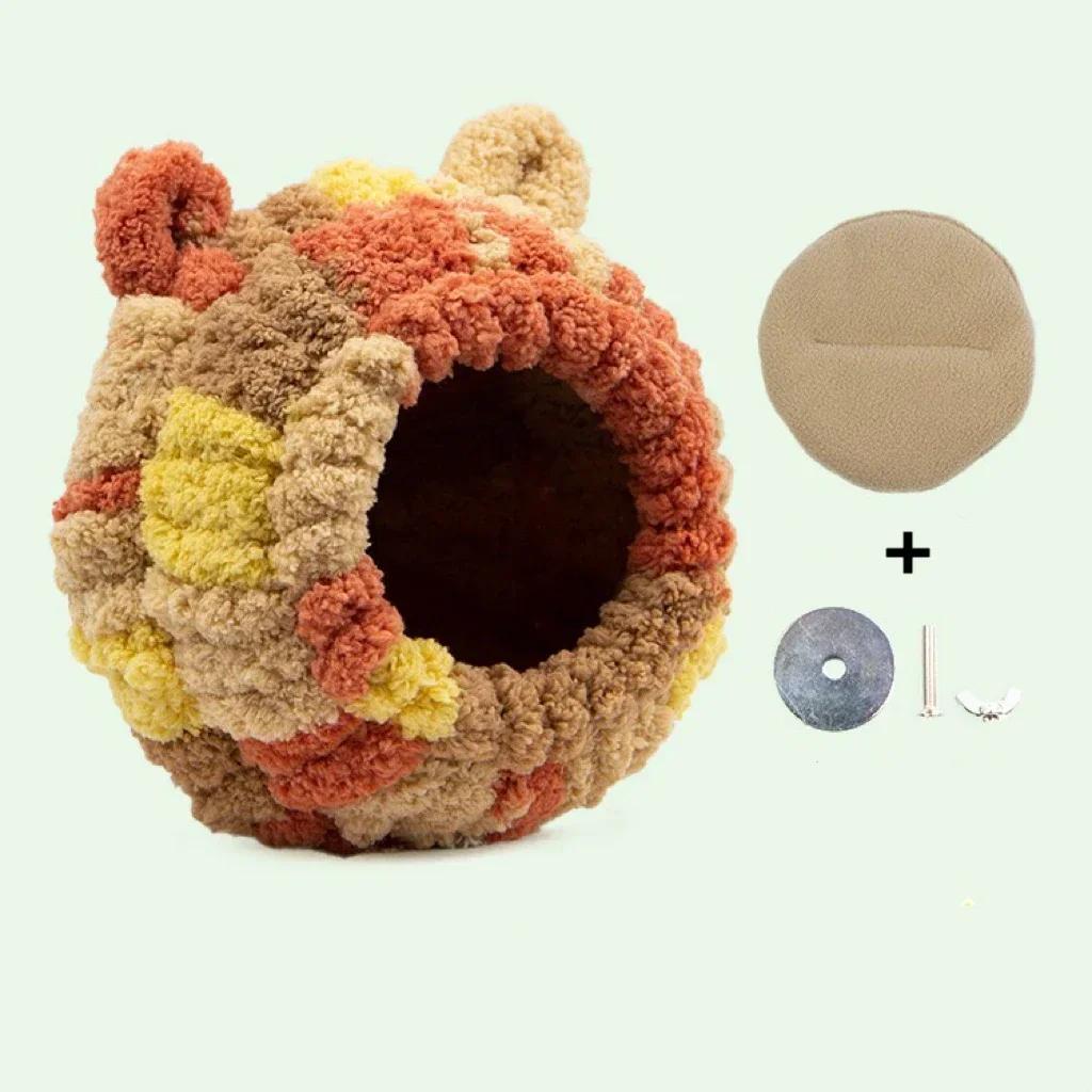 Warm Bird Nest Winter House Hanging Hammock Plush Hideaway for Parrot Hummingbird Decorative Bird Cage Accessories
