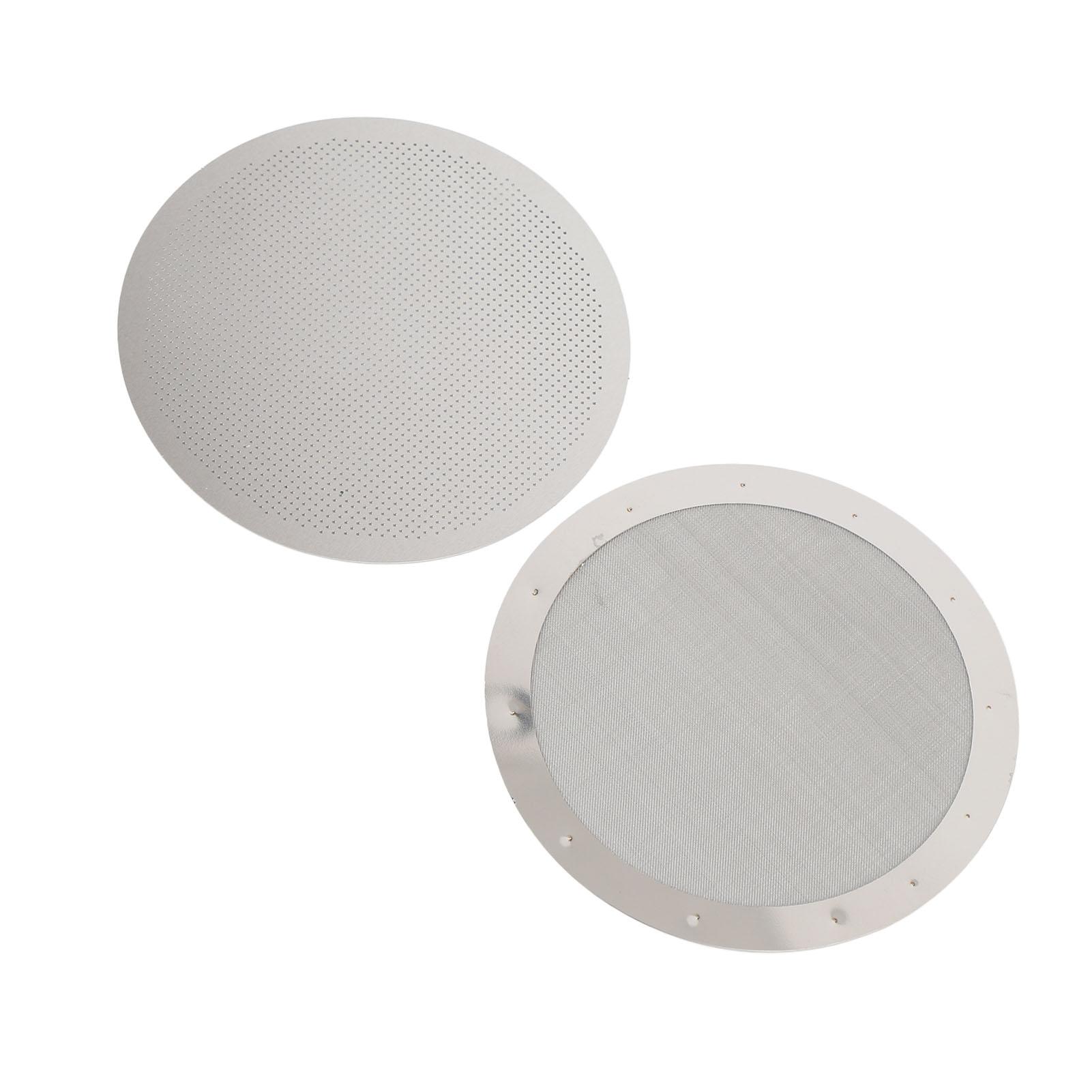 

Disk Coffee Filter 2.4 Inch Stainless Steel Reusable French Press Coffee Maker Metal Filter Mesh for Replacement