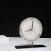 Kreative Art Deco Marmor & Harz Tischuhr, Elegante Stumme Bewegung Kaminuhr für Wohnzimmer, Schreibtisch Büro Schreibtisch Dekor