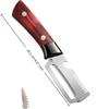 3 in 1 Peeling Knife Vegetable Peeler with Serrated Edge Ergonomic Handle and Bottle Opener for Food Prep