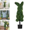 Topiary de exterior Model Topiar Copac Ghiveci Iepurași de Paște Cutie Iepure de Paște Topiare din Merișor Pentru Casă Organizator din Lemn Hârtie cu