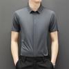 Summer Clothing Summer Casual Men's Short-sleeved Ice Silk Shirt for Young and Middle-aged People Casual Stylish Slim Shirt