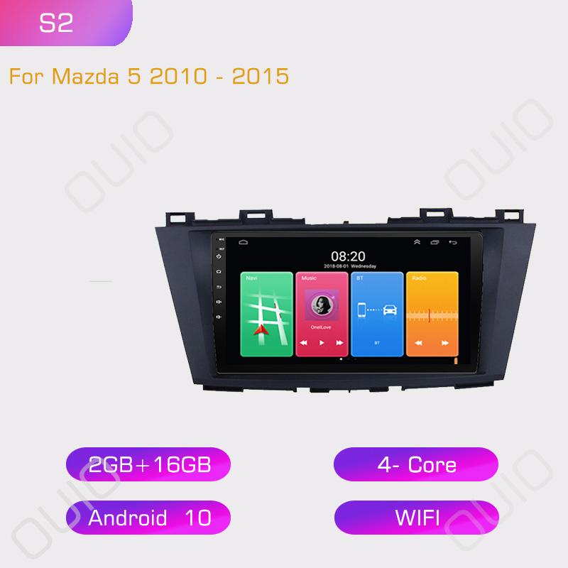 

2din Android10 Car Radio Multimedia Player Carplay Auto GPS Navigation DSP For Mazda 5 3 CW 2010 2011 2012 2013 2014- 2015