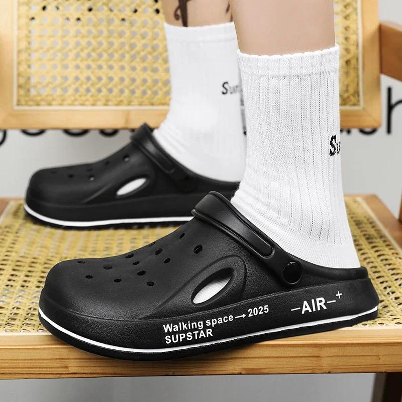 Living Room Slippers for Summer Men Slides Shoes Men Original Flip Flop Soft Men's Slippers Walk Around Home Men's Slide Slipper
