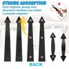 Garage Door Decorative Magnets 4 Hinges 2 Handles Set Reusable Removable Hardware Quick Fixing for Metal Door Decors