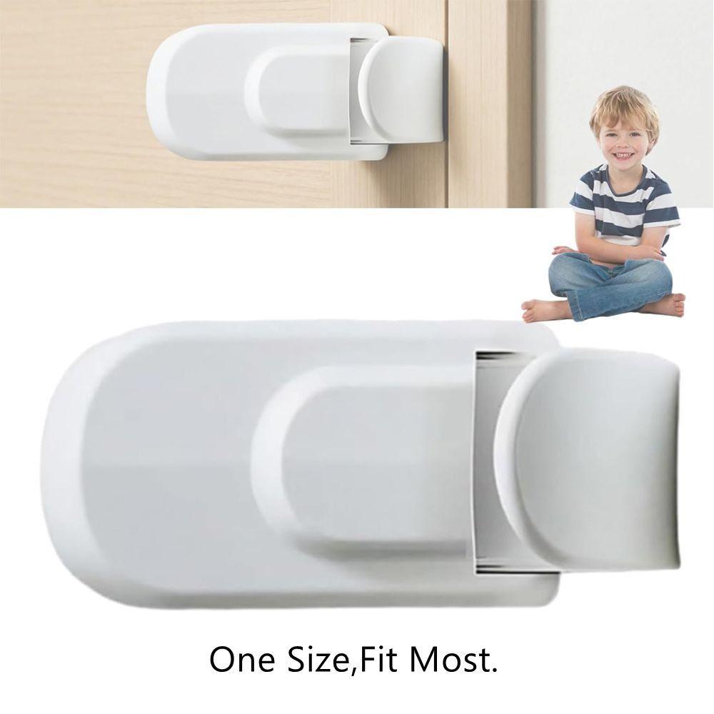 No Tools Required Door Lock No Adhesives Required Snap-On Design Snap-On Door Lock Simple Install Child Proof Door Lock