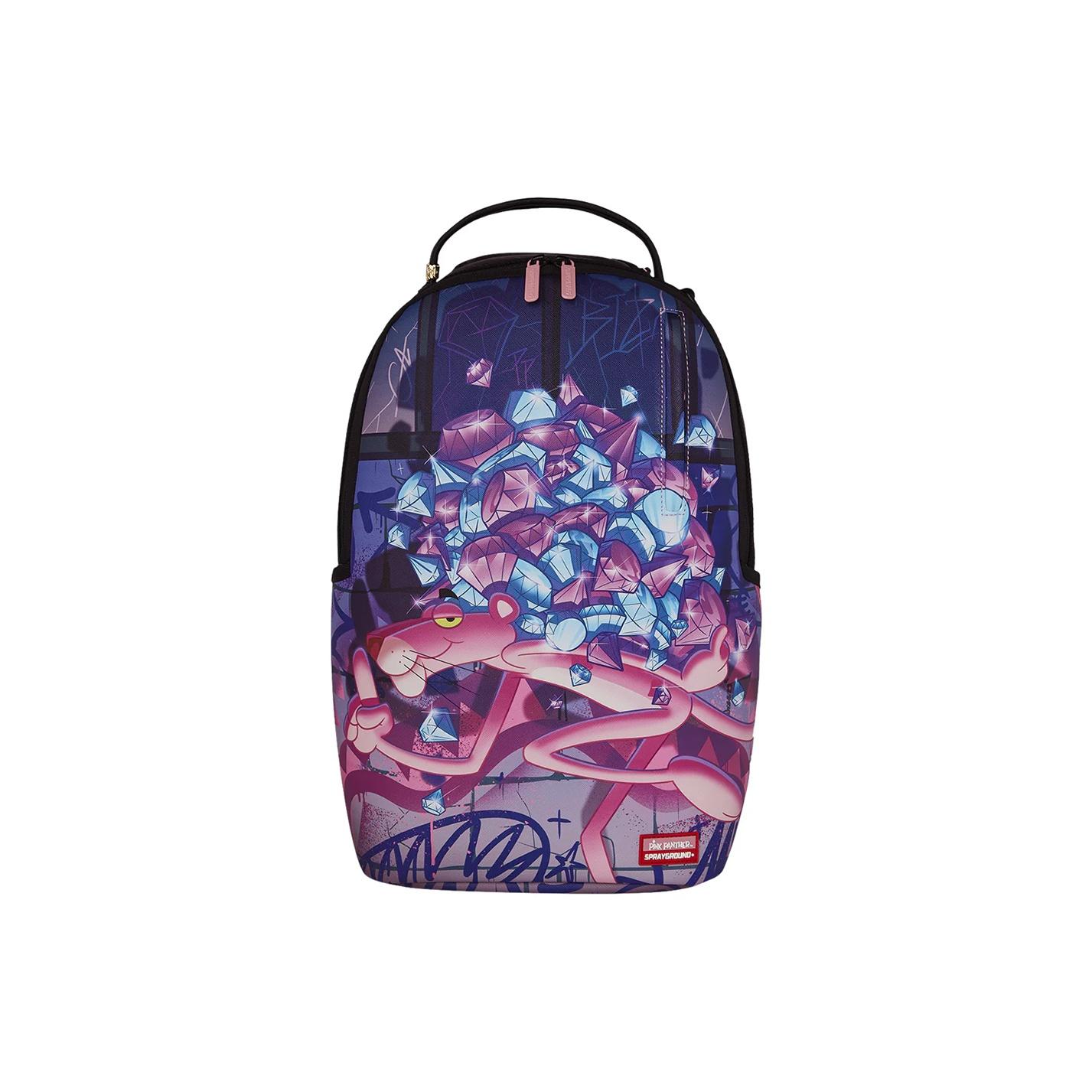 Sprayground Rozā Pantera Haizivs Liels Logo