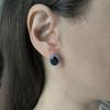 Silver Earrings with Nano Sapphire (2189145)