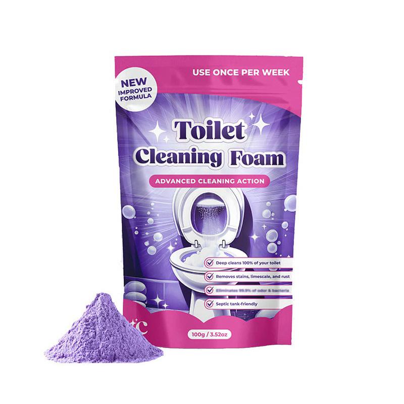Toilet Bowl Cleaner Self Activating Miracles Powder Foam Deep Descaling Stain Remover Toilet Powder for Toilet Bowl Cleaning