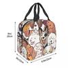 Cute Various Small Dog Animals Insulated Lunch Bag for Kids School Cooler Thermal Food Box Tote Portable Lunch Boxes Container