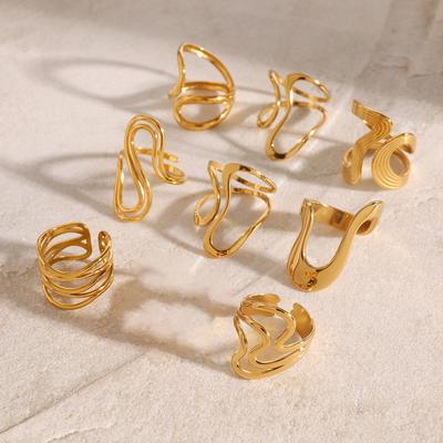 Nieregularne Pierścionki Randkowe Regulowane Pierścionki na Palce Przesadzone Otwierane Pierścionki Biżuteria na Palce Odpowiednie na Imprezę i na Co Dzień