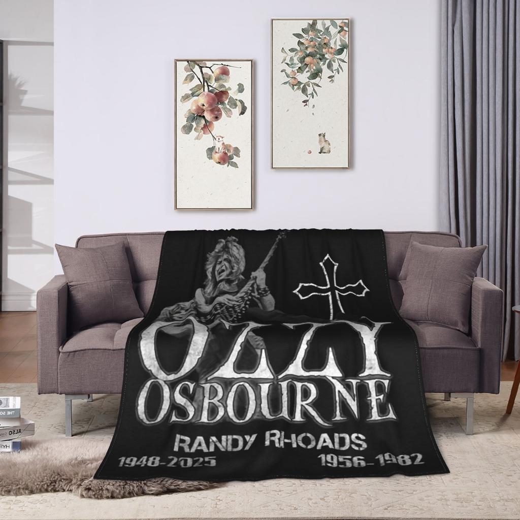 Ozzy Osbourne Rock Band Deka Fleece Jaro Podzim Multifunkční Měkké Přehozy pro Lůžkoviny Cestovní Lůžkoviny Přehozy
