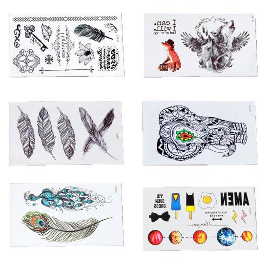 Unisex 3D Dream Catcher Waterproof Temporary Flash Tattoo Sticker Body Art Decal