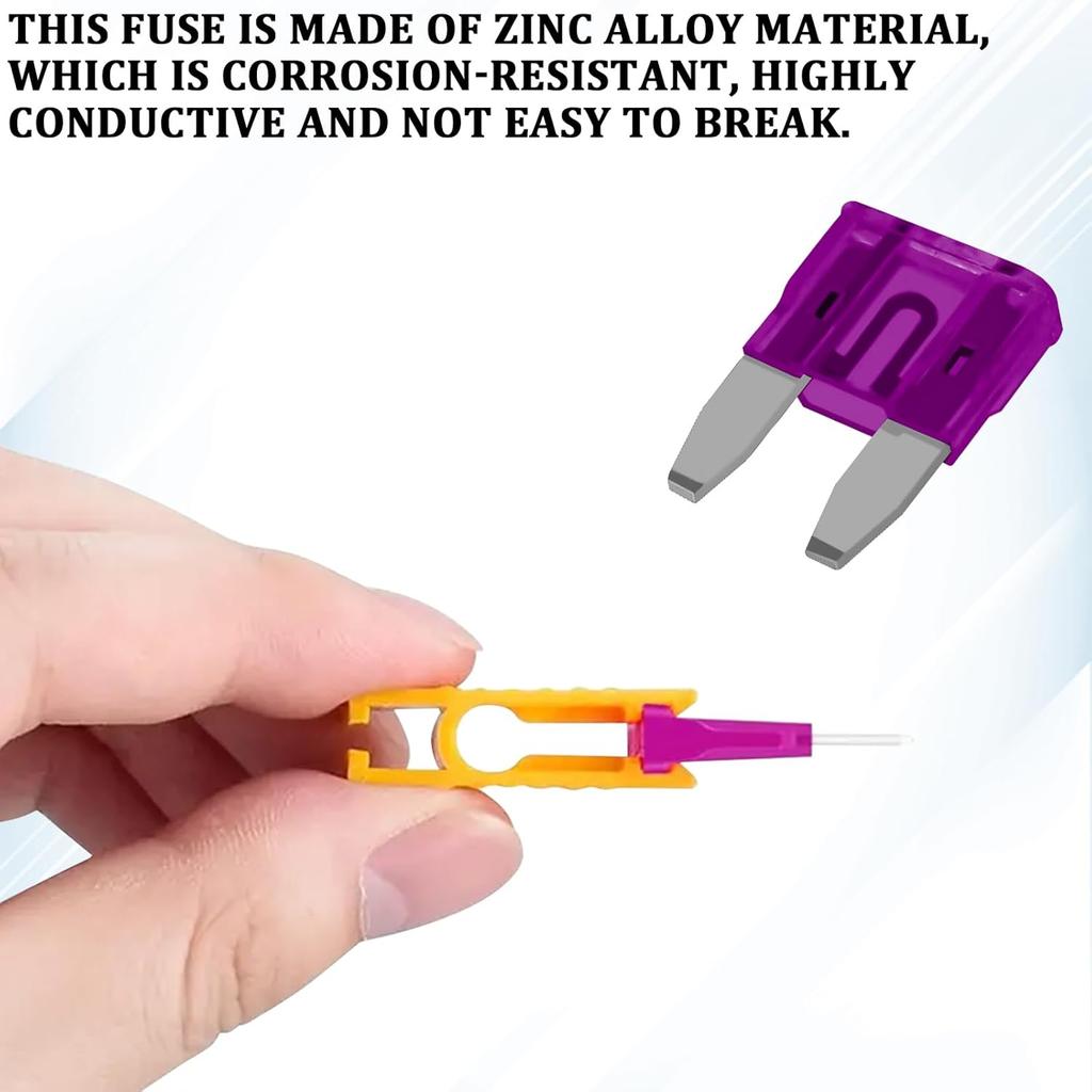 120PCS Mini Fuses Car Fuses Assortment Kit, Auto Blade Fuse Kit With Puller Tool Mini Colorful Ert Fuse(2A/3A/5A/7.5A/10A/15A/20A/25A/30A/35A) For