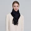 Premium Cashmere Scarf 30cm Black
