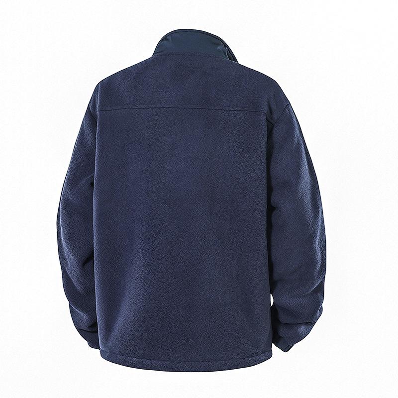 Men's Stand-up Collar Fleece Jacket: Thick Autumn/Winter Polar Fleece In Stock