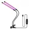 Fernbedienung LED Pflanzenwachstum Mehrkopf-Clip Pflanzenlampe Blumen-Timing Vollspektrum Tisch Sukkulenten Fülllicht
