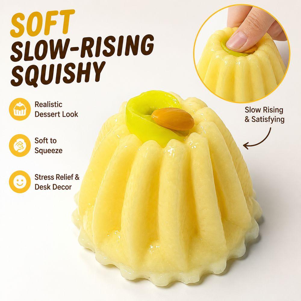 TPR Dessert Squishy Toy Slow Rising Decompression Pinching Toy  Sensory Play