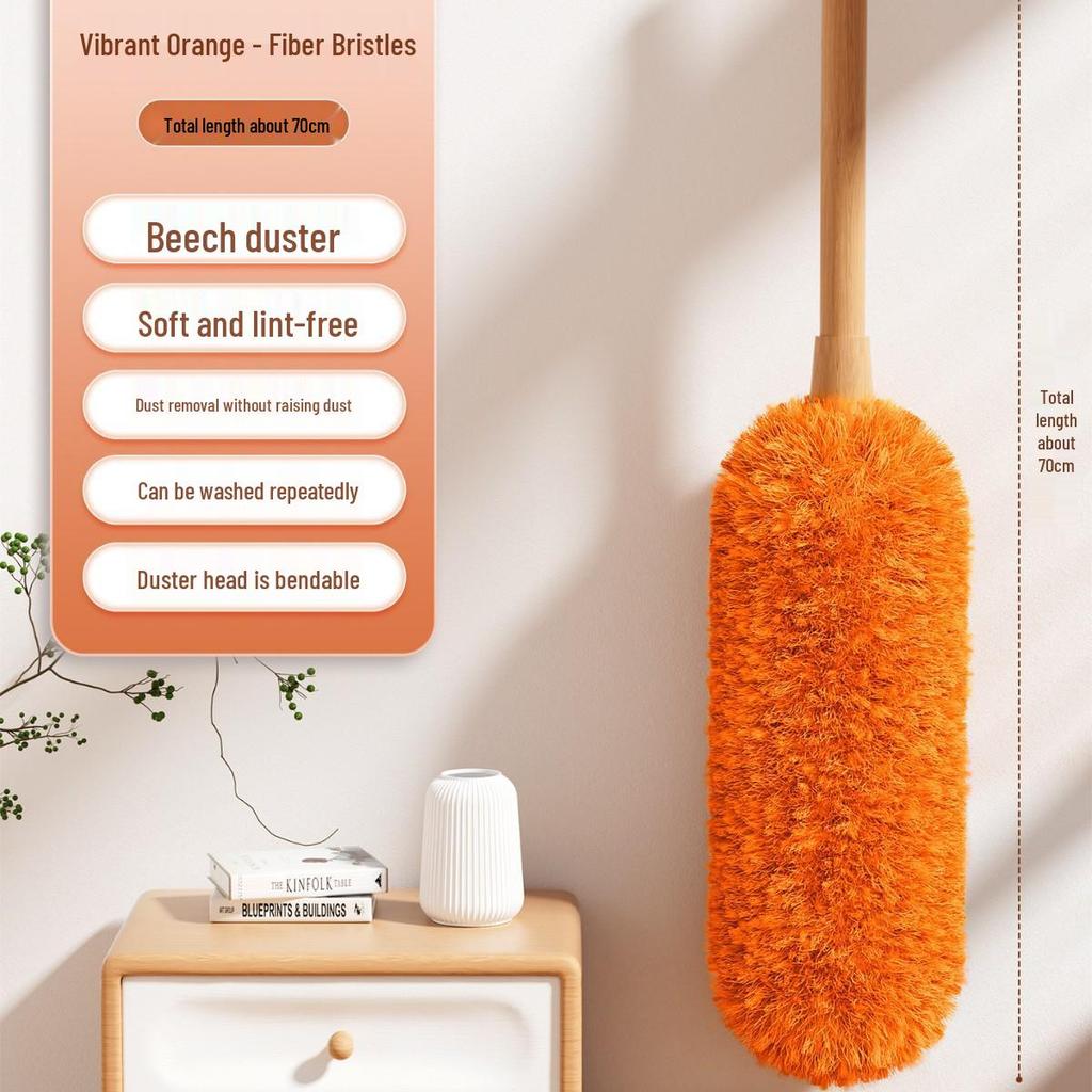 Retractable Static Wool Feather Duster for Household and Car Cleaning