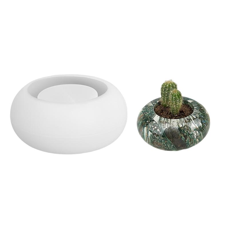 Craft Molds Candle Bracket Molds Round Shape Crafting Molds Unique Candle Holder Molds for Home and Table Decorating