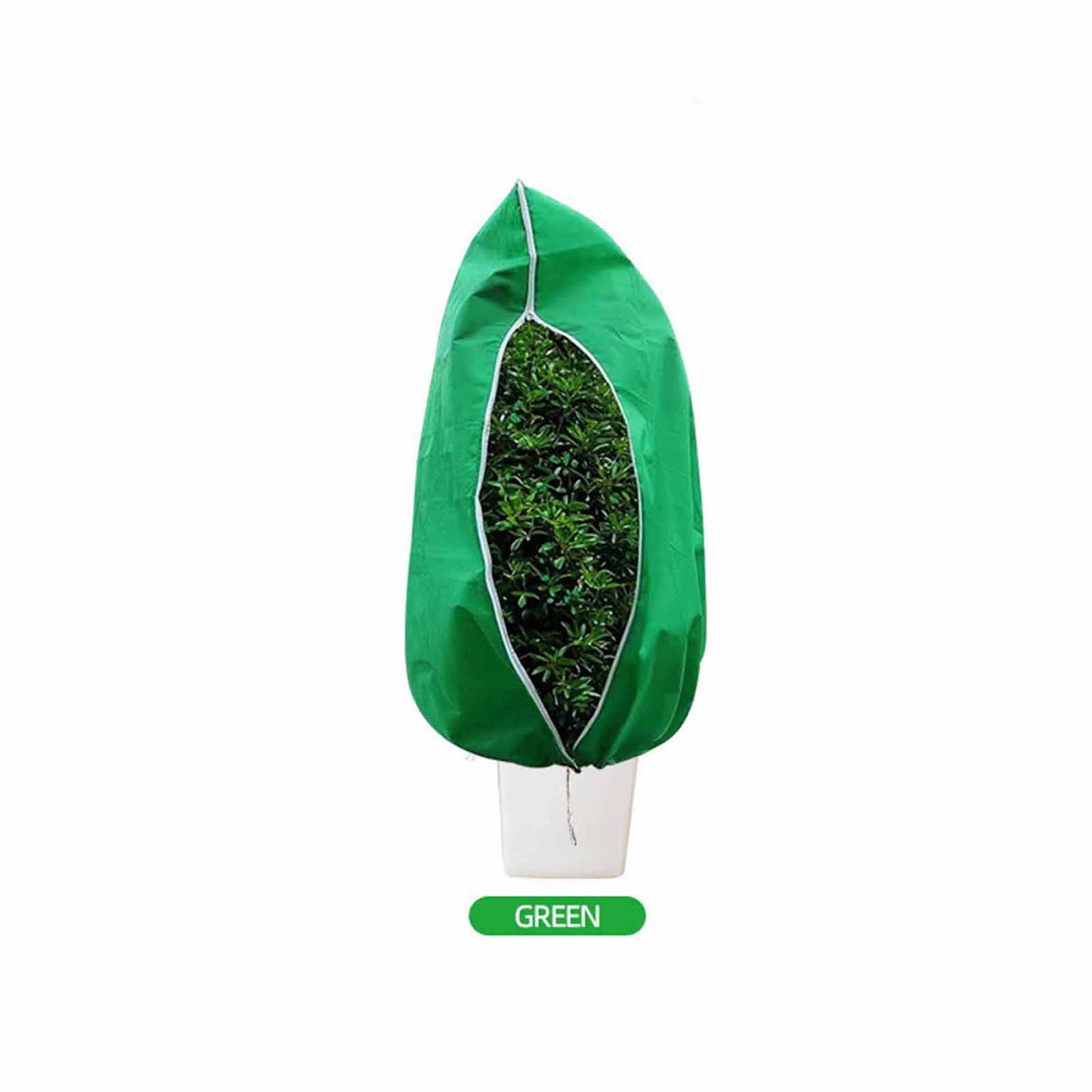 

Thickened Non-Woven Plant Cover – Zipper Drawstring Frost &-Proof Protective Bag for Fruit Trees & Garden Plants One Size