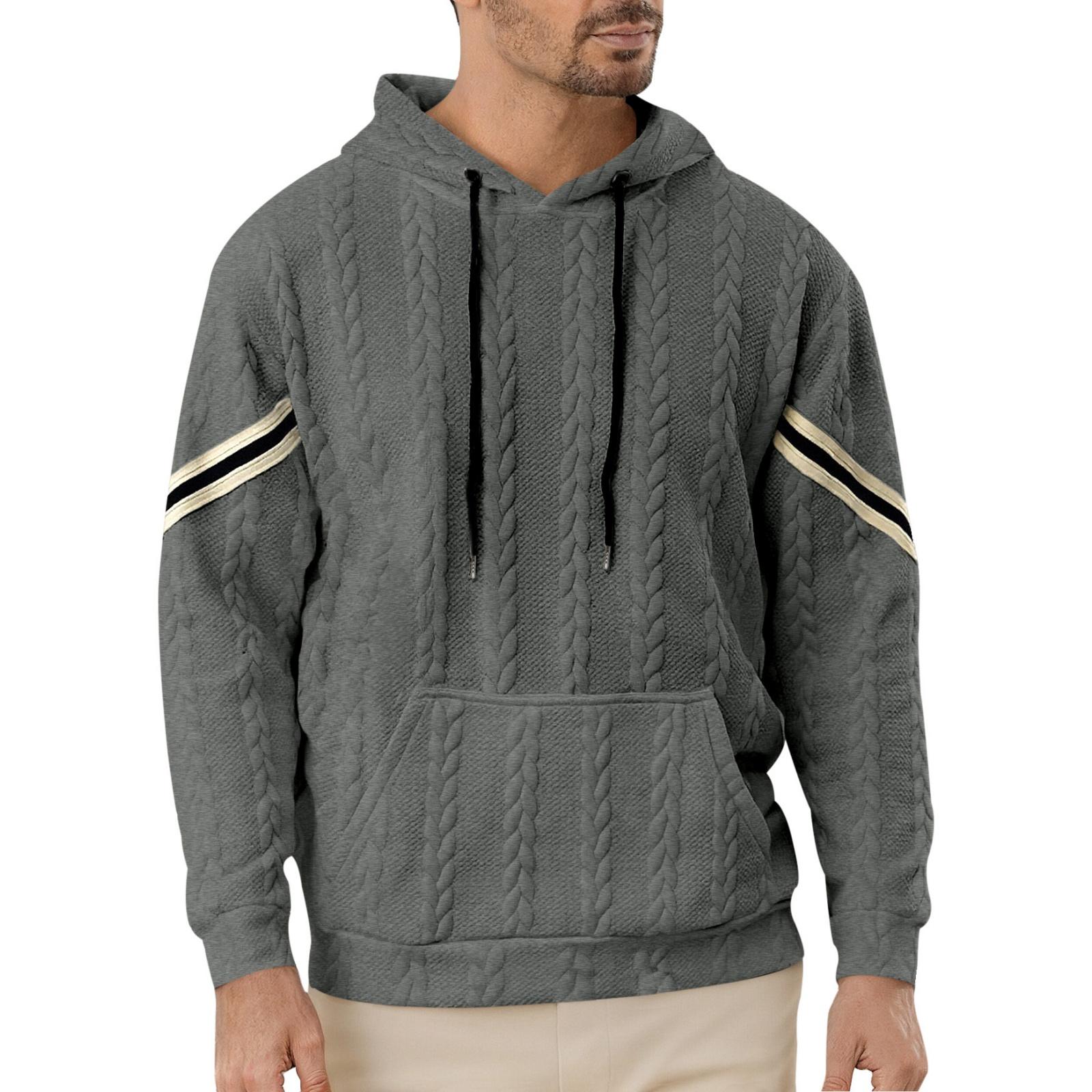 

Мужская повседневная однотонная легкая толстовка с капюшоном и модным пэчворком, мужской спортивный пуловер свободного кроя XXXL