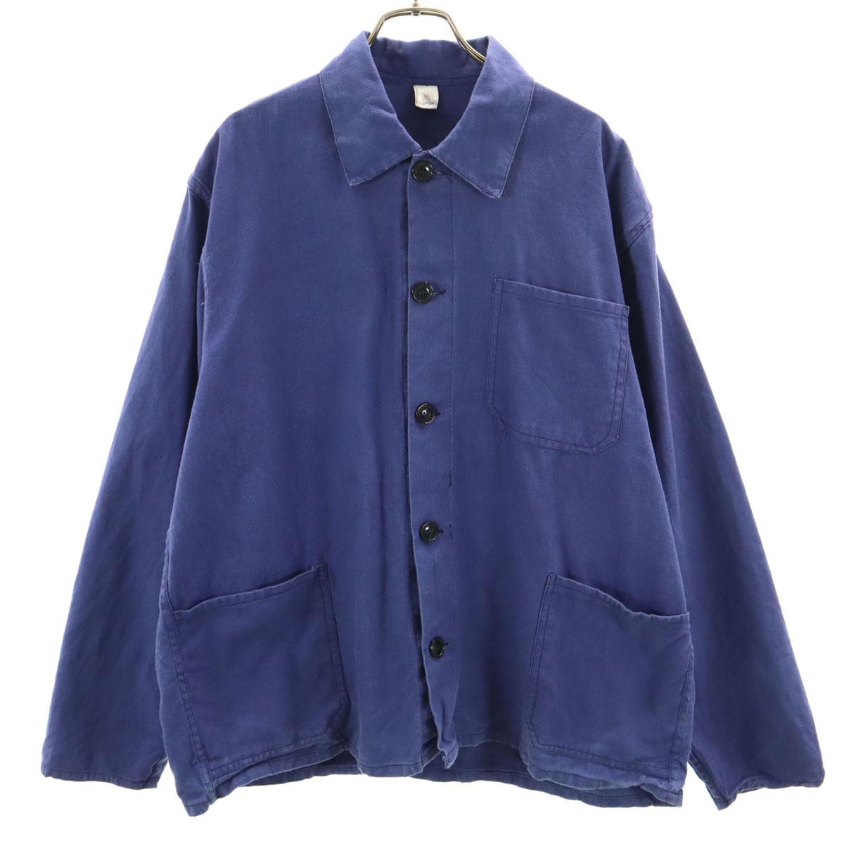 

VINTAGE 70s Made in Albania EUR Work jacket 54 blue Men s Used