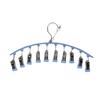 Hanger Space Saving Curved Hanger For Yoga Pants And Leggings Closet Organizer With 10 Clips For Clothing Store Pants Hanger