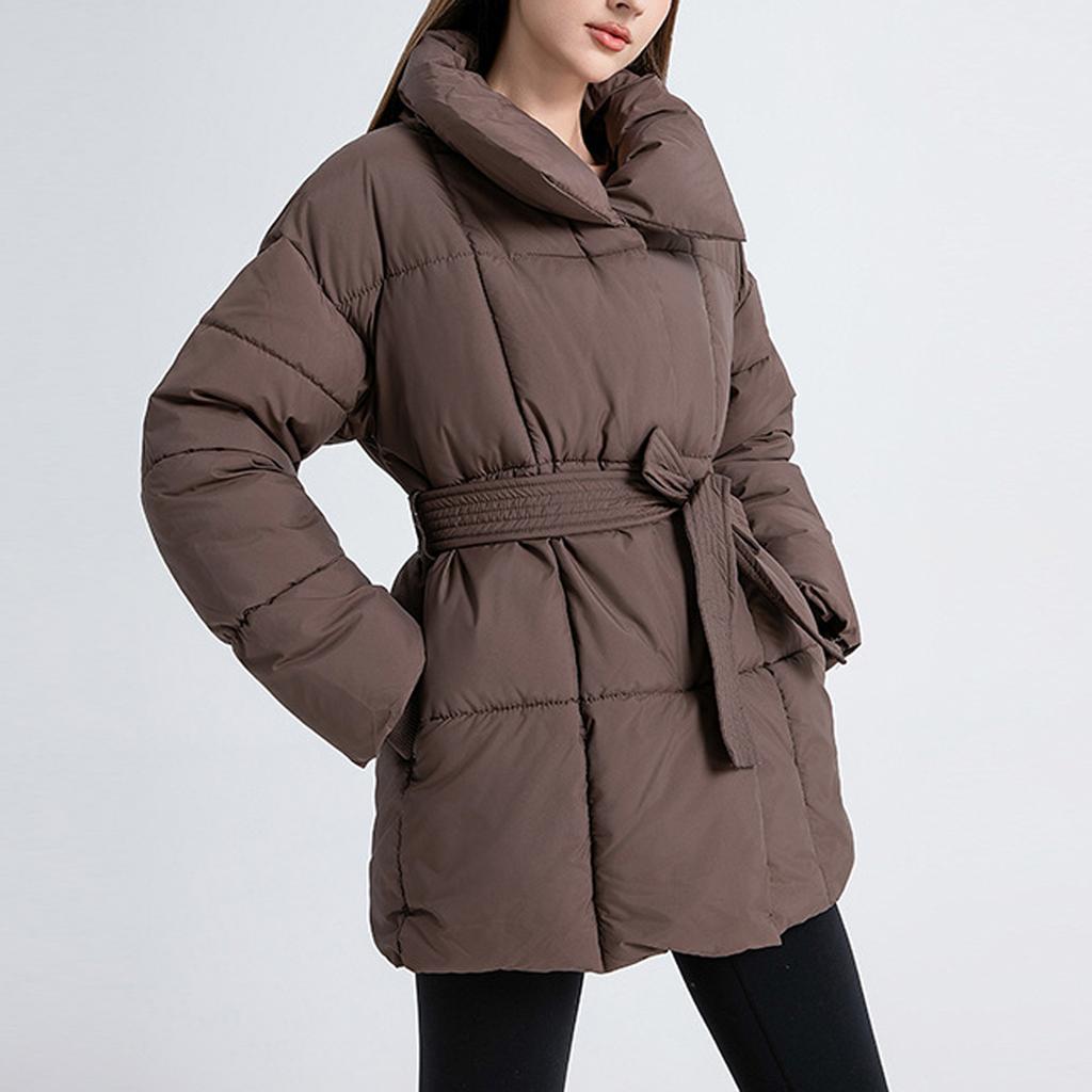 Women's Faux Suede Button Jacket Oversized Gathered Hem Short Length Coat Casual Vintage Outerwear With Pockets