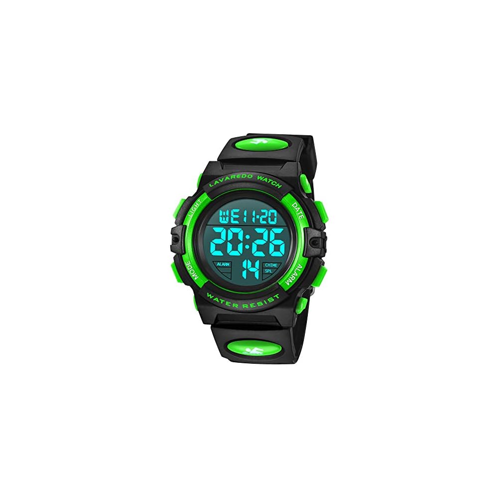 

Kids Digital Waterproof Sports Watch 50M Multi-Function LED Display Alarm Stopwatch Date/Day for Boys and Girls